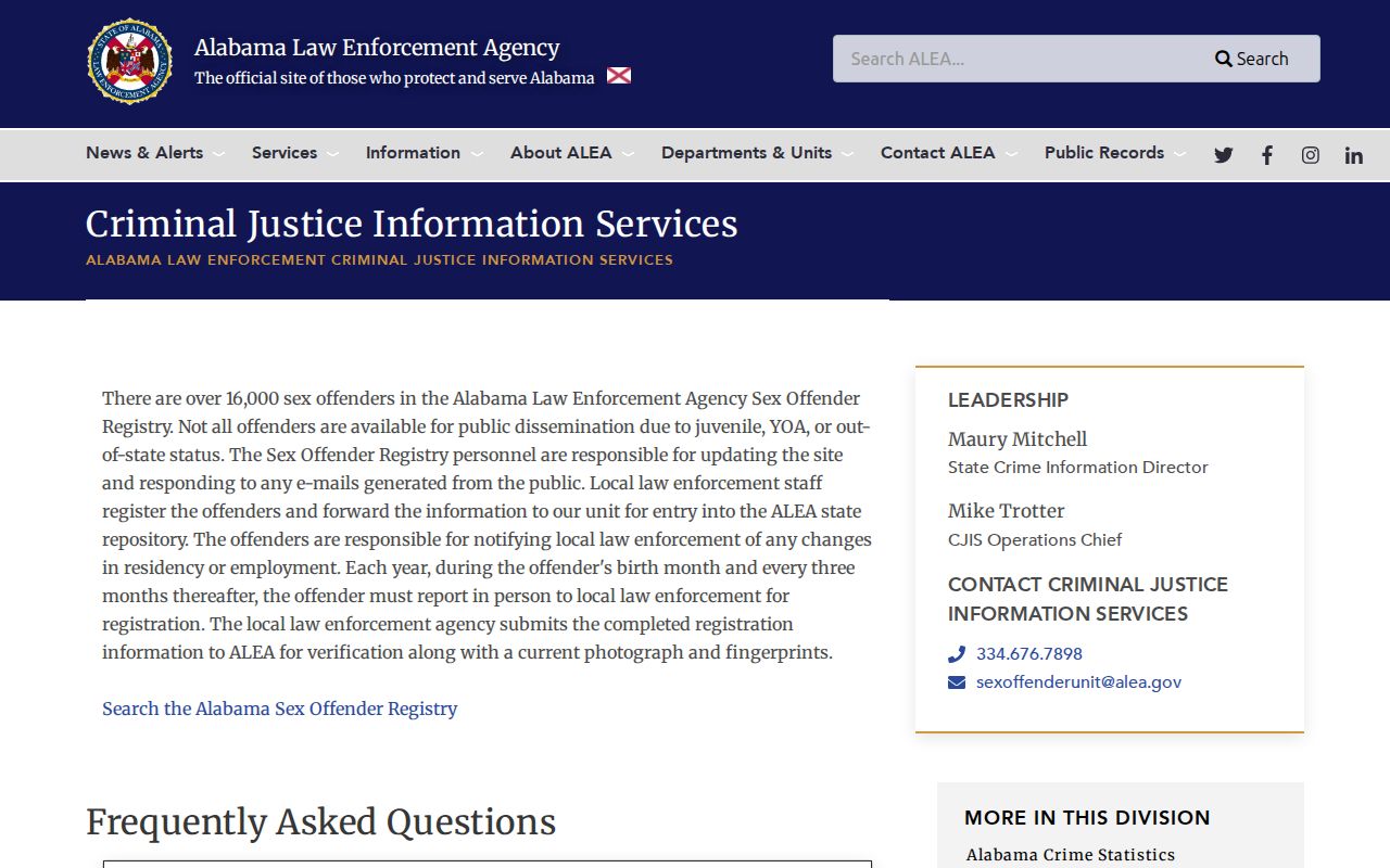 Clarke County released inmate mugshots ALEA registry limits